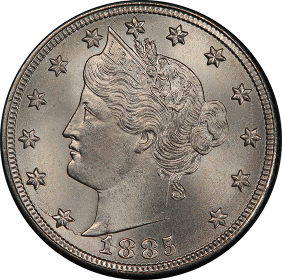 Picture of 1885 LIBERTY 5C MS67 