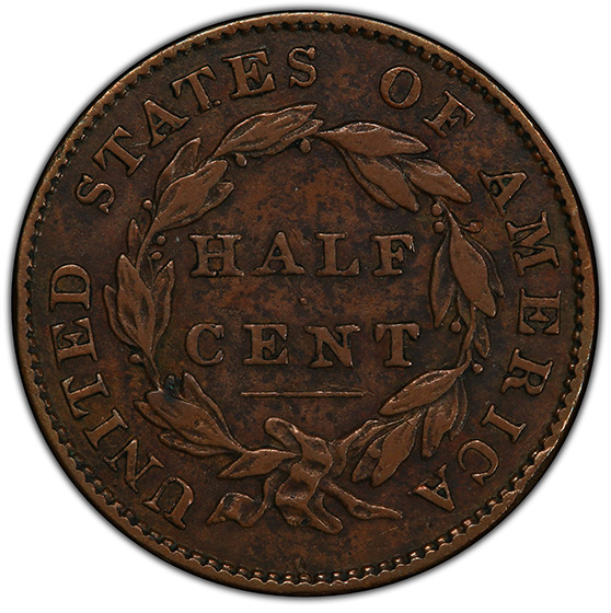 Picture of 1831 CLASSIC HEAD 1/2C XF45 Brown