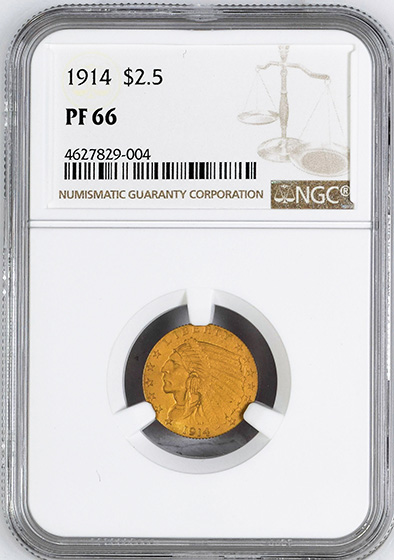 Picture of 1914 INDIAN $2.5 PR66 