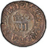 Picture of 1652 OAK TREE SHILLING, OAK TREE, IN AT BOTTOM MS61 