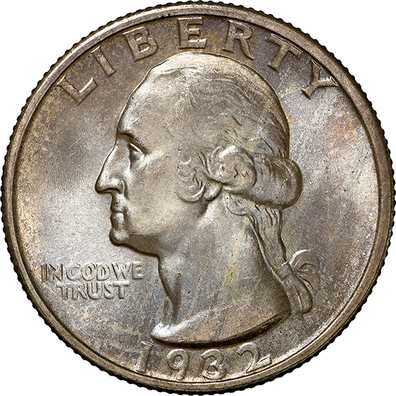 Picture of 1932-S WASHINGTON 25C MS66 