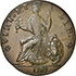 Picture of 1787 NOVA EBORAC, LG HEAD COPPER MS63 Brown