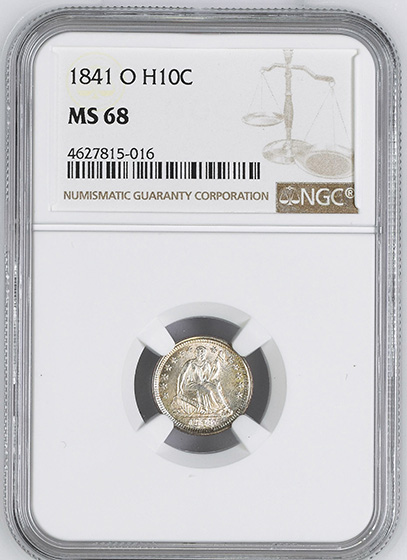 Picture of 1841-O LIBERTY SEATED H10C MS68 