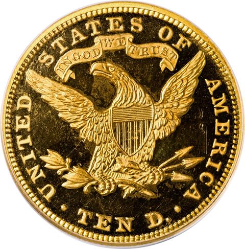Picture of 1896 LIBERTY HEAD $10 PR65 DCAM