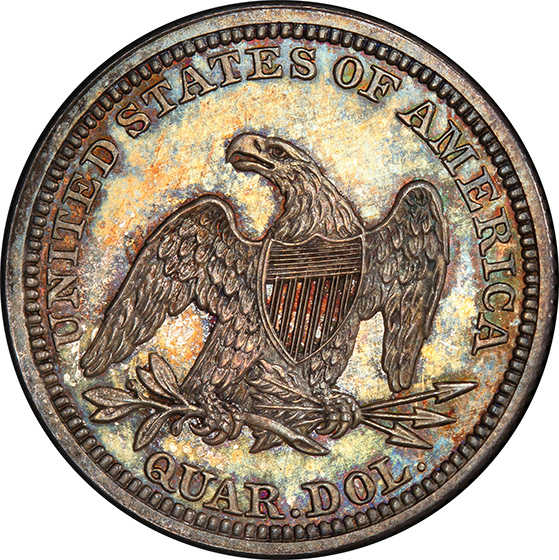 Picture of 1847 LIBERTY SEATED 25C, NO MOTTO PR65 
