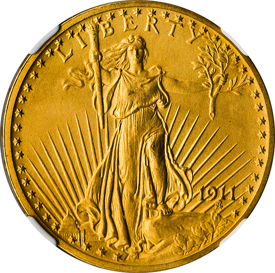 Picture of 1911 ST. GAUDENS $20 PR65 