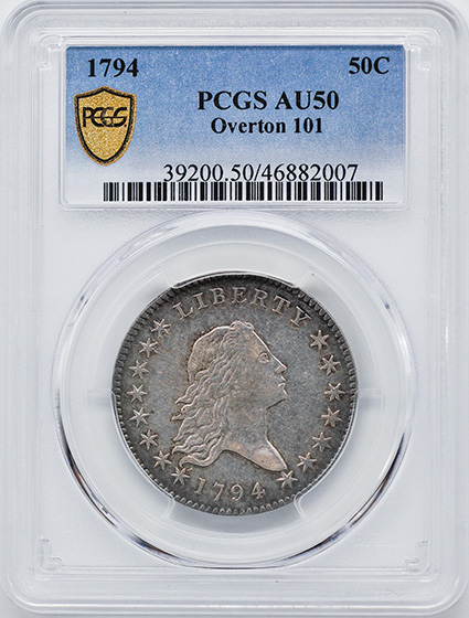Picture of 1794 FLOWING HAIR 50C AU50 
