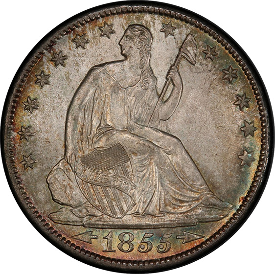 Picture of 1855-O LIBERTY SEATED 50C, ARROWS MS66 