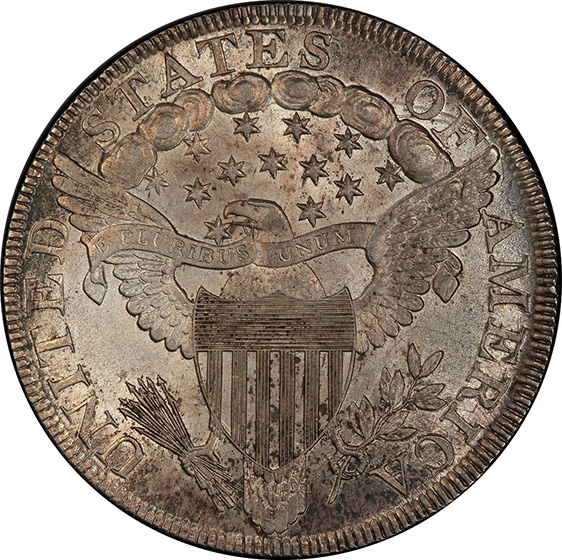 Picture of 1799 DRAPED BUST $1 MS64+ 