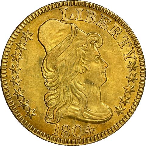 1804 DRAPED BUST $5