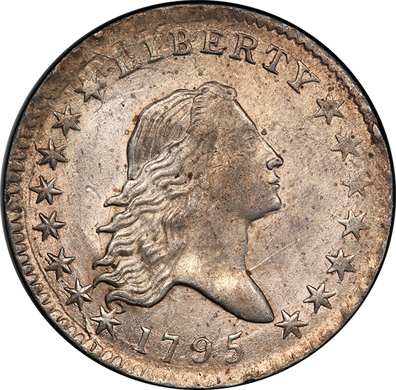 1795 FLOWING HAIR 50C
