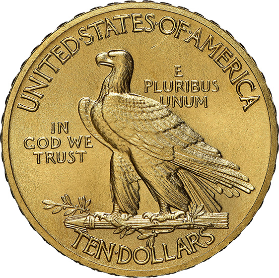 Picture of 1909 INDIAN $10 PR66+ 