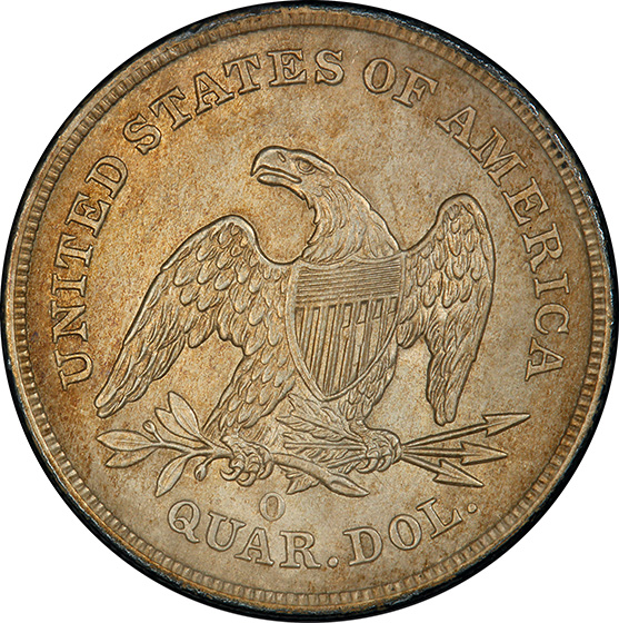 Picture of 1840-O LIBERTY SEATED 25C, NO DRAPERY MS64 