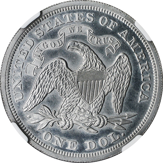 Picture of 1863 S$1 J-347 PR66 