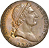 Picture of 1792 WASH, ROMAN HEAD CENT PR65 Red Brown
