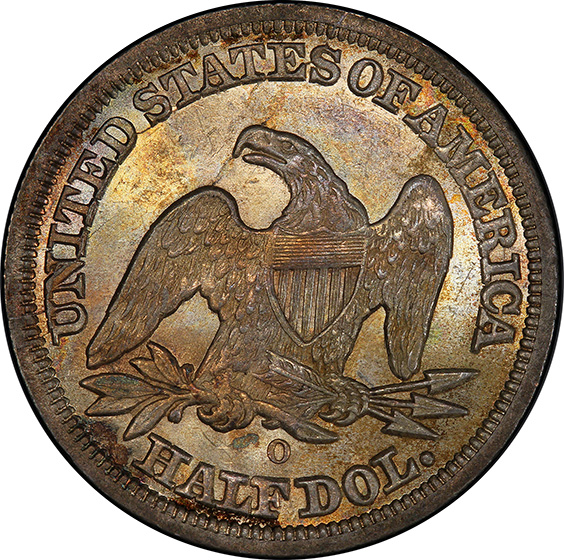 Picture of 1846-O LIBERTY SEATED 50C, TALL DATE MS62 
