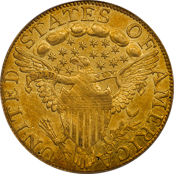 Picture of 1797/5 DRAPED BUST $5, LARGE EAGLE MS61 