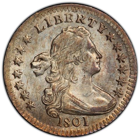 Picture of 1801 DRAPED BUST H10C MS64 