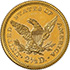Picture of 1875 LIBERTY HEAD $2.5 PR64 Cameo