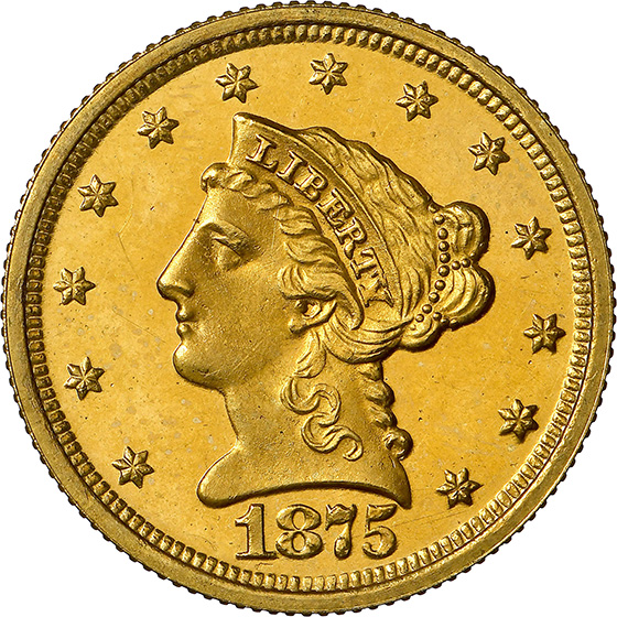 1875 LIBERTY HEAD $2.5