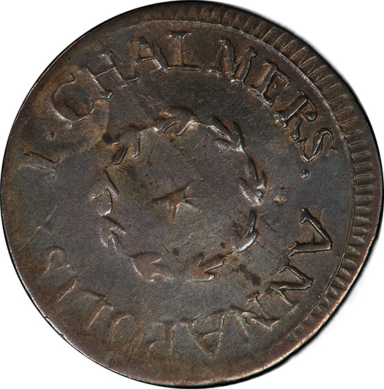 Picture of 1783 CHALMERS, LARGE DATE 6PENCE XF45 