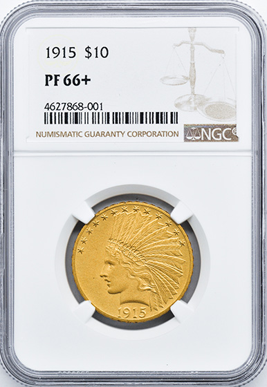 Picture of 1915 INDIAN $10 PR66+ 