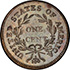 Picture of 1796 FLOWING HAIR LARGE 1C, LIBERTY CAP MS63 Brown