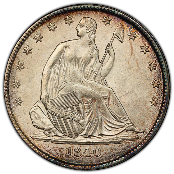 Picture of 1840-O LIBERTY SEATED 50C, NO MOTTO MS64 