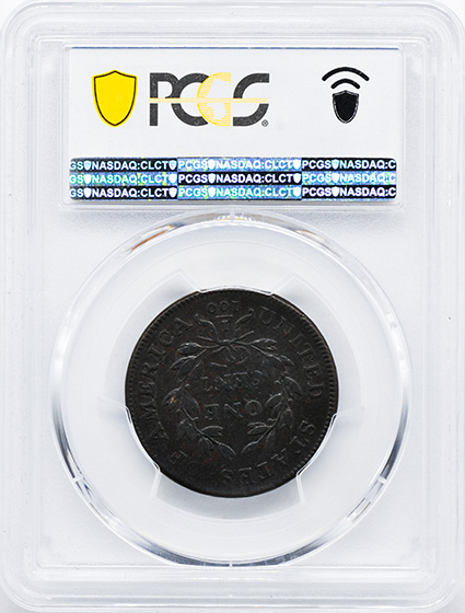 Picture of 1799/8 DRAPED BUST 1C XF40 Brown
