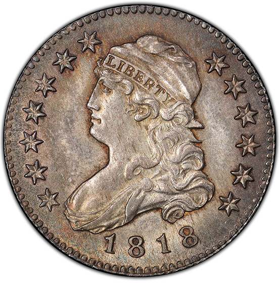 Picture of 1818/5 CAPPED BUST 25C MS65 