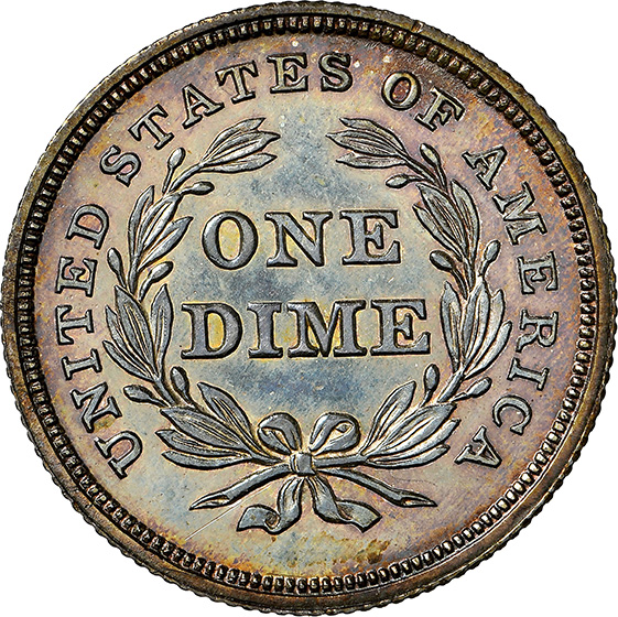 Picture of 1837 LIBERTY SEATED 10C, NO STARS PR65 