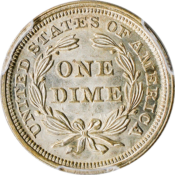 Picture of 1856 LIBERTY SEATED 10C, SMALL DATE MS66 