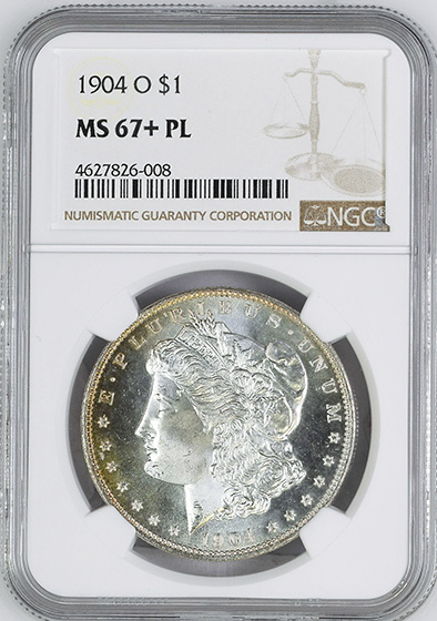 Picture of 1904-O MORGAN S$1 MS67+ Proof Like