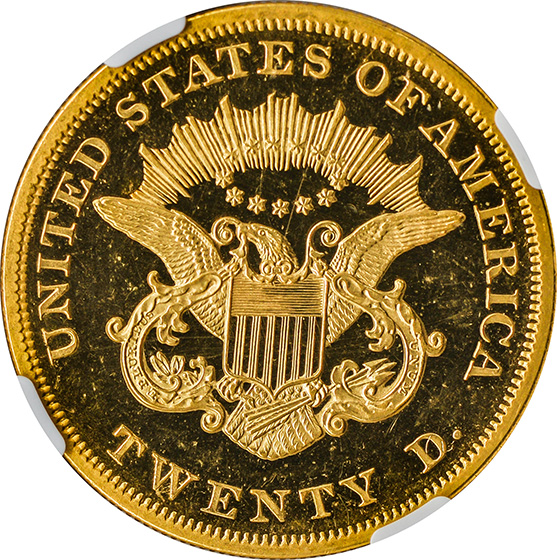 Picture of 1862 LIBERTY HEAD $20 PR65 Cameo