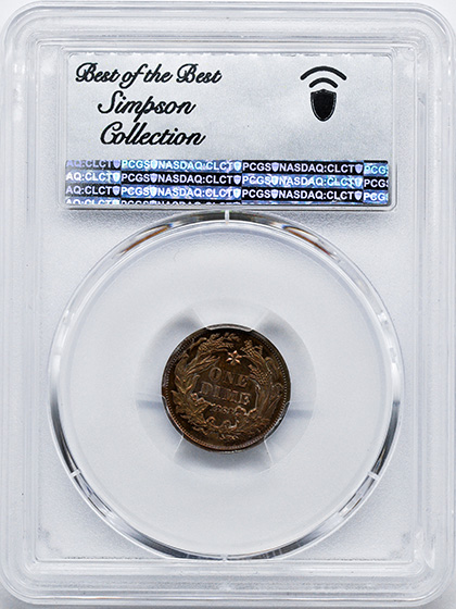 Picture of 1868 10C J-645 PR66 Brown