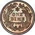 Picture of 1868 10C J-645 PR66 Brown