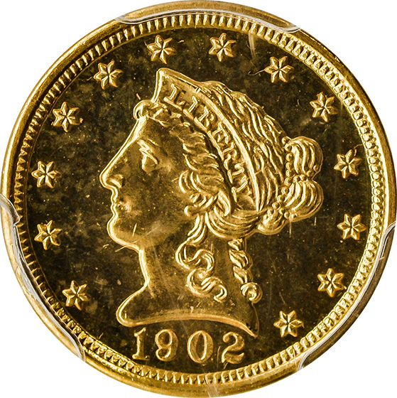 Picture of 1902 LIBERTY HEAD $2.5 PR64 