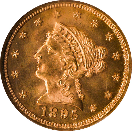 Picture of 1895 LIBERTY HEAD $2.5 MS66 