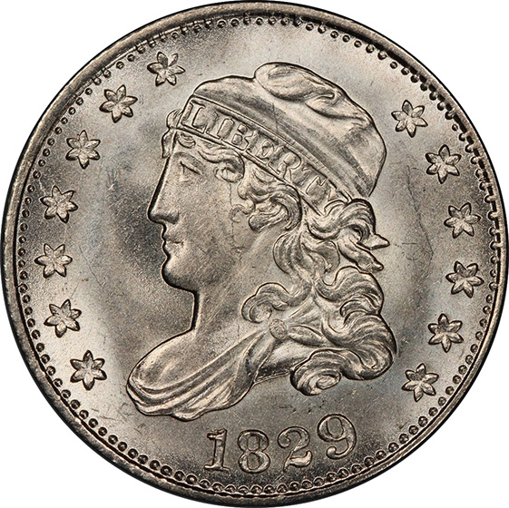 Picture of 1829 CAPPED BUST H10C MS67 