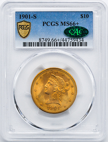 Picture of 1901-S LIBERTY HEAD $10 MS66+ 