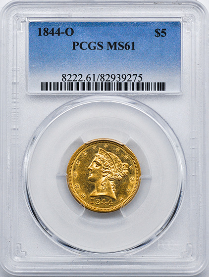 Picture of 1844-O LIBERTY $5 MS61 