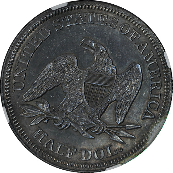 Picture of 1850 LIBERTY SEATED 50C, NO MOTTO MS65 