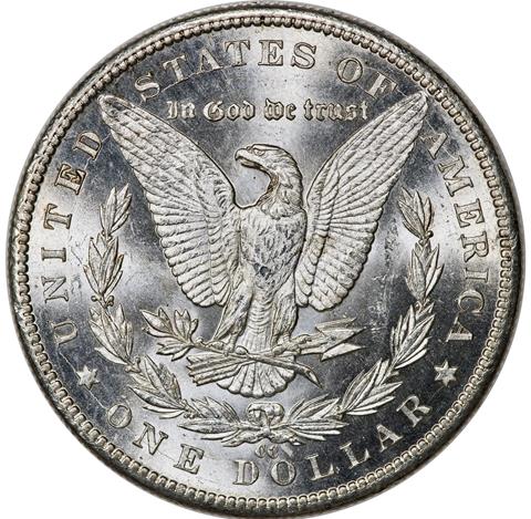 1889-CC MORGAN S$1 MS64+