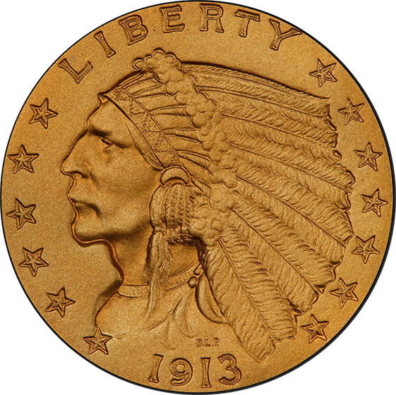 Picture of 1913 INDIAN $2.5 PR66 