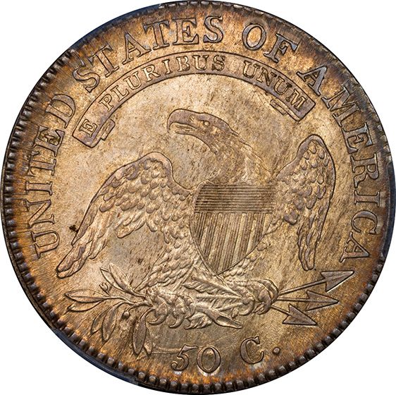 Picture of 1817/3 CAPPED BUST 50C MS62 
