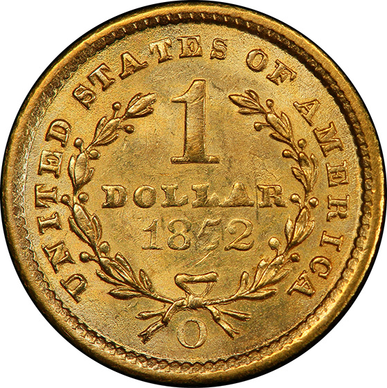 Picture of 1852-O GOLD G$1, TYPE 1 MS64 