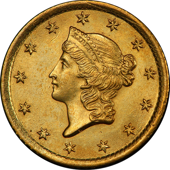 Picture of 1852-O GOLD G$1, TYPE 1 MS64 