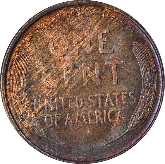 Picture of 1909-S VDB LINCOLN BRONZE 1C MS65 Brown