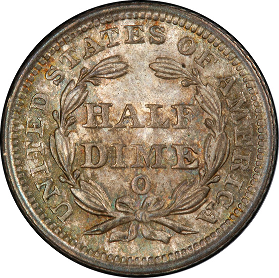 Picture of 1853-O LIBERTY SEATED H10C, ARROWS MS66 