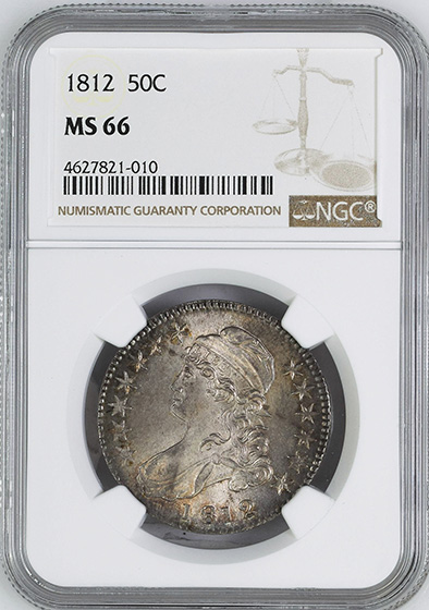 Picture of 1812 CAPPED BUST 50C MS66 
